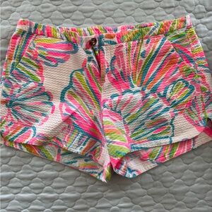Lilly Pulitzer Pink and Green High Waist Shorts
